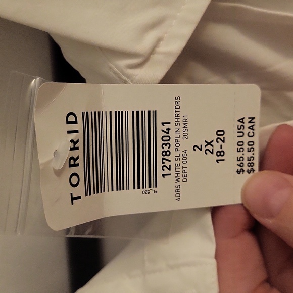 Torrid White Sleeveless Midi Dress - Picture 3 of 4